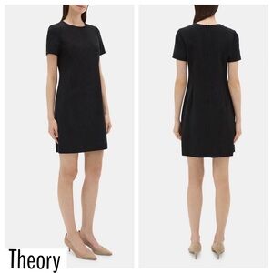 Theory Admiral Crepe Black Sheath Dress